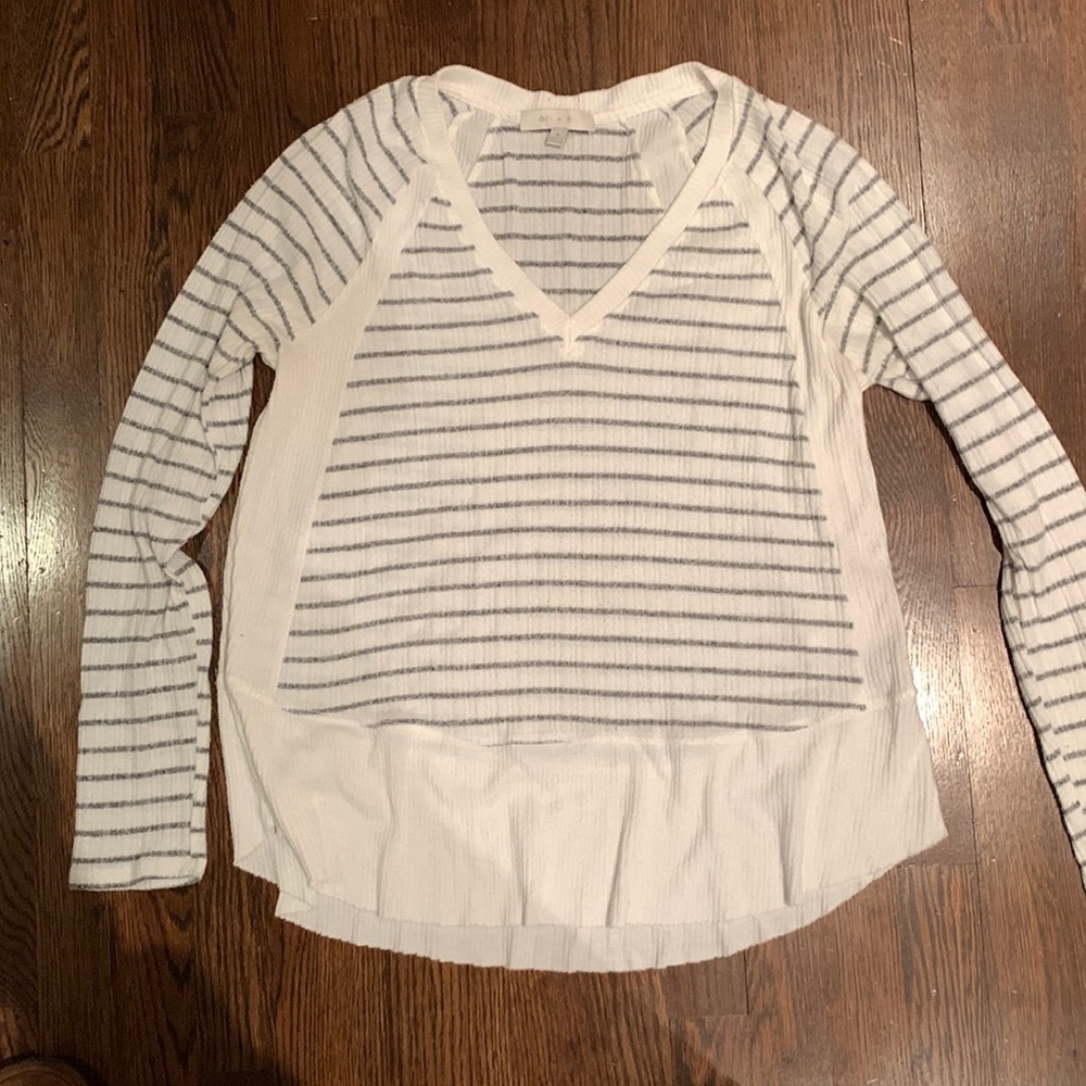 Anthopologie Eri + Ali brand slouch long- sleeve shirt